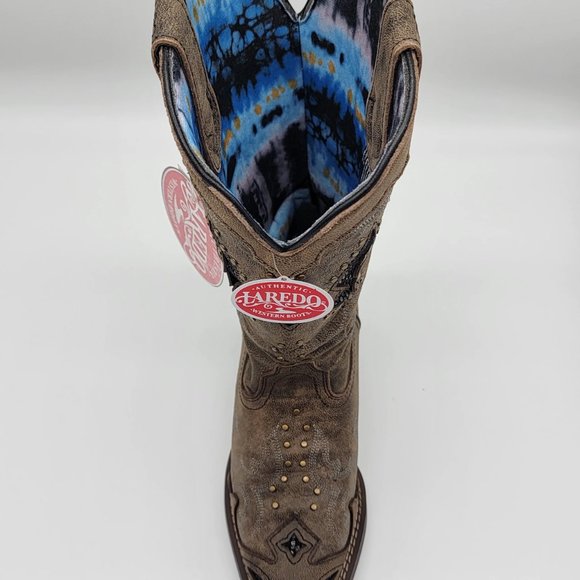 Laredo Lucretia Studded Snip Toe Western Boots - Picture 3 of 12